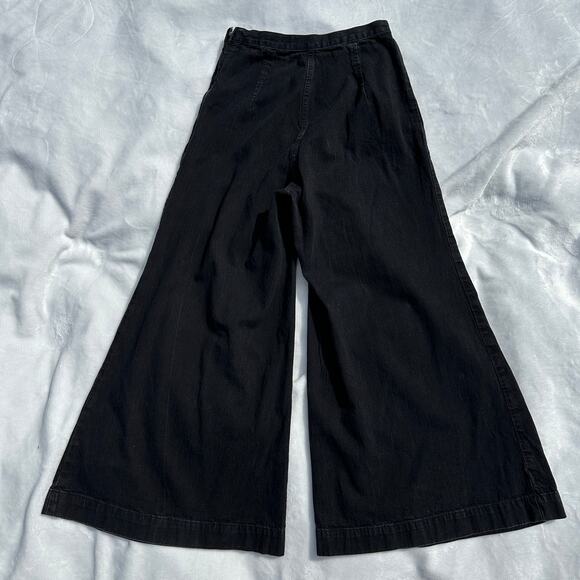 Rachel Comey Absolute Pant Wide Leg Flare Jeans Washed Black Denim Size 2 EUC - Picture 8 of 14